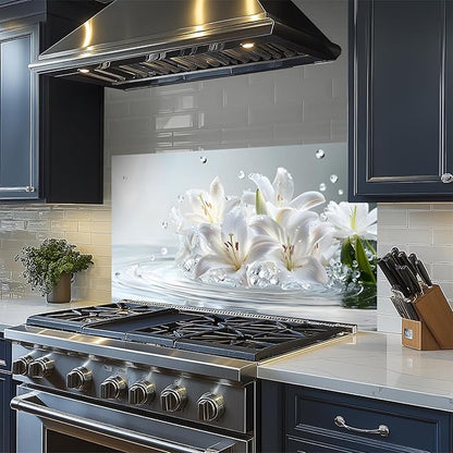 NYZE Kitchen Backsplash Stickers Waterproof Stove Backsplash Protector - Image 2