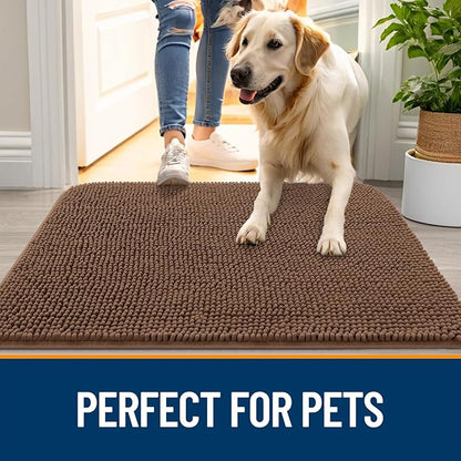 OLANLY Dog Door Mat for Muddy Paws 59x24, Absorbs Moisture and Dirt, Absorbent - Image 6