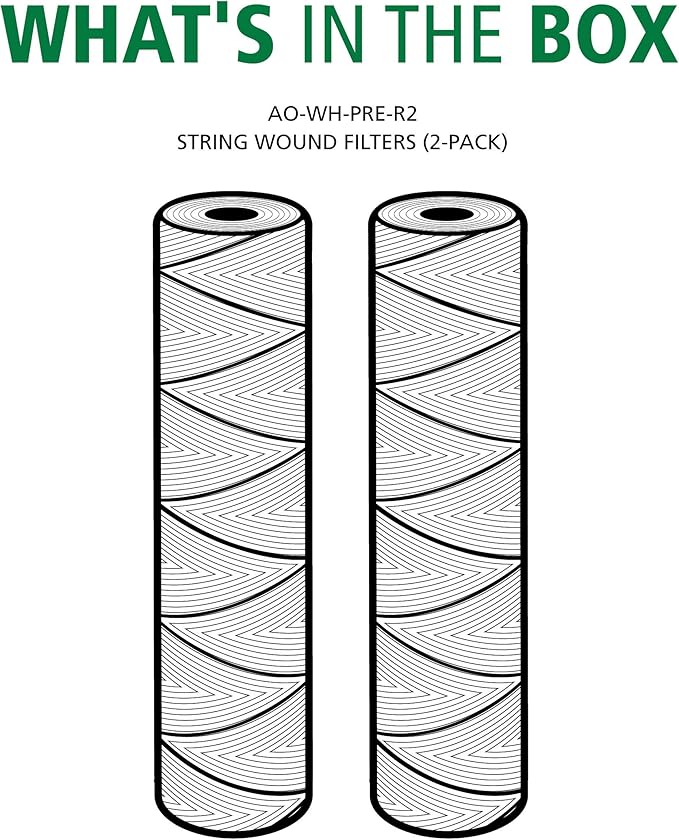 AO Smith 2.5"x10" 35 Micron Sediment Water Filter Replacement Cartridge - Image 3