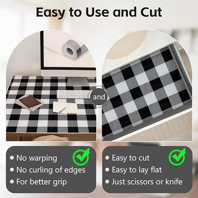 Shelf Drawer Liner for Kitchen Cabinets Non-Adhesive, 23.6IN x 20FT Non-Slip - Image 4