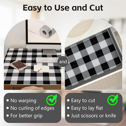 Shelf Drawer Liner for Kitchen Cabinets Non-Adhesive, 17.5In x 20FT Non-Slip - Image 4