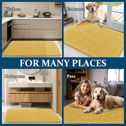 OLANLY Dog Door Mat for Muddy Paws 47x20, Absorbs Moisture and Dirt, Absorbent - Image 8