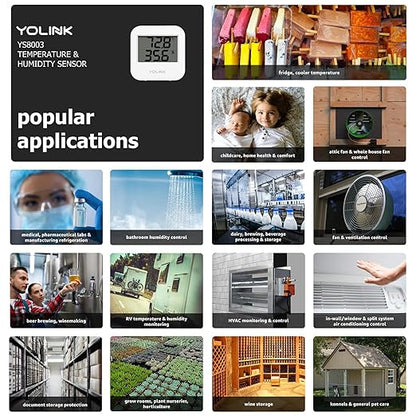 YoLink Smart Wireless Temperature & Humidity Sensor, Wide Temp Range - Image 7