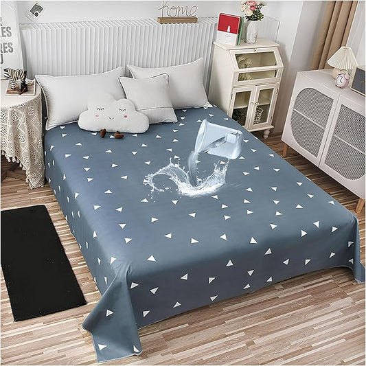 SIELUNO Waterproof Bed Sheet Flat Sheets Lightweight, Mattress Protector Sheet by SIELUNO