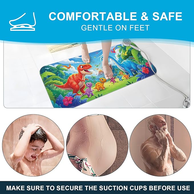 XIYUNTE Baby Bath Mat for Tub Non Slip Kids Bath Mat - Image 4