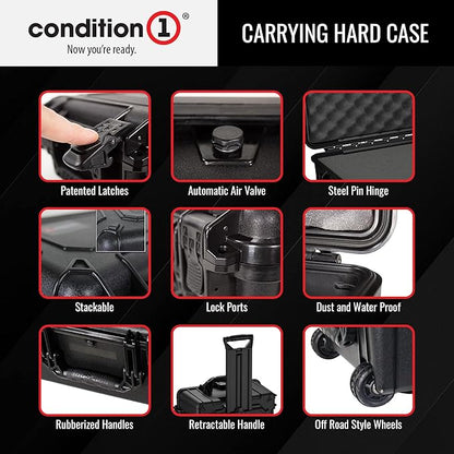 Condition 1 25" Large Rolling Hard Travel Case Model 287 Lockable Storage Box - Image 5