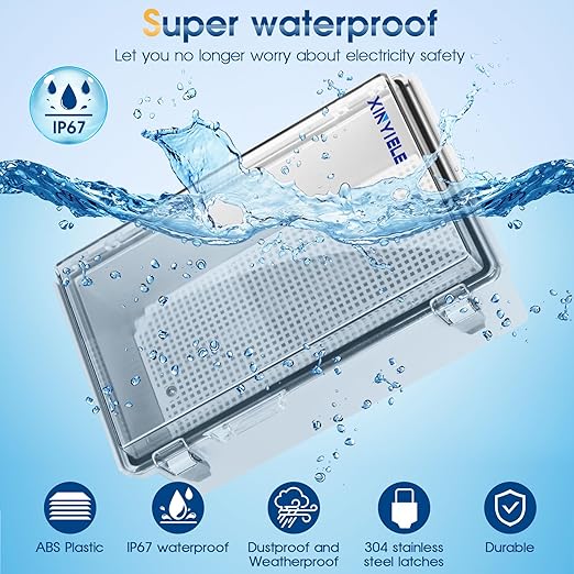 Waterproof Outdoor Project ABS Plastic Junction Box IP67 Weatherproof Dustproof - Image 2
