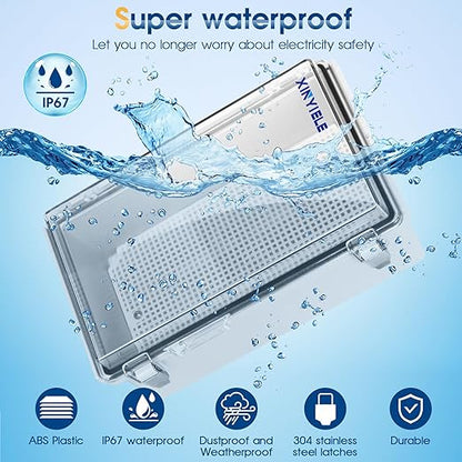 Waterproof Outdoor Project ABS Plastic Junction Box IP67 Weatherproof Dustproof - Image 2
