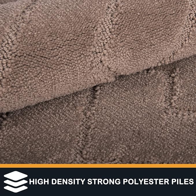 PURRUGS Dirt Trapping Door Mat 48" x 48", Non-Slip Machine Washable Entry Rug - Image 3