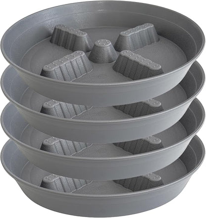 4 Pack Plant Saucer 10 inch, 8 12 14 17 inch, Plant Stand Plastic Plant Saucers by Unknown