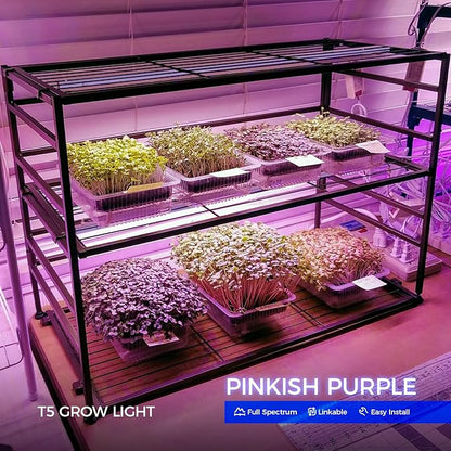 Barrina T5 Grow Lights for Indoor Plants, Full Spectrum, 4ft 160W, LED Grow - Image 2