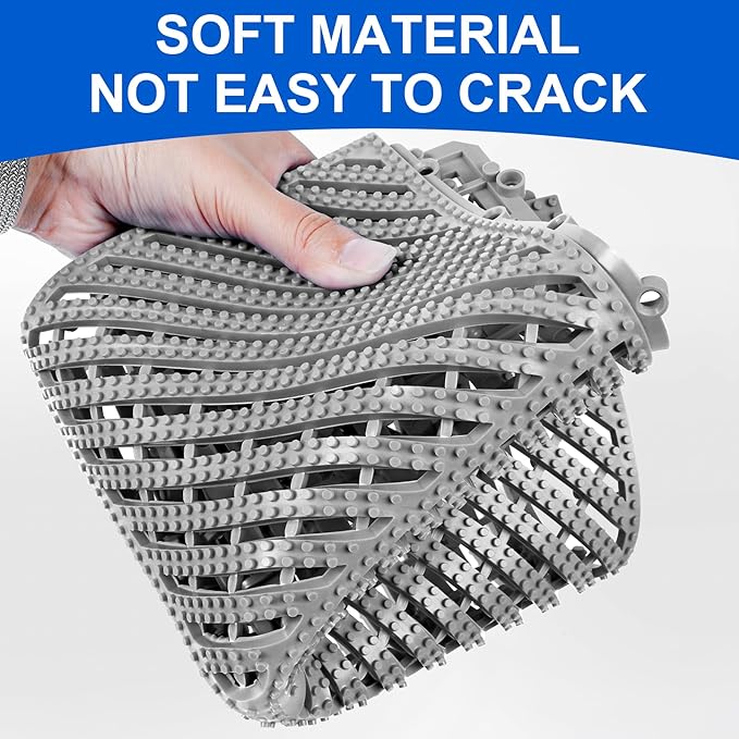 MYFAMIREA Modular Interlocking Cushion 12 Pack 11.8" x 11.8" Rubber Floor Tiles - Image 3