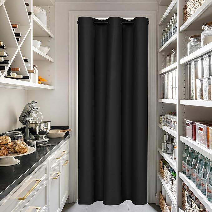Hiasan Blackout Curtains for Doorways and Closets, 1 Drape Panel Sewn - Image 4