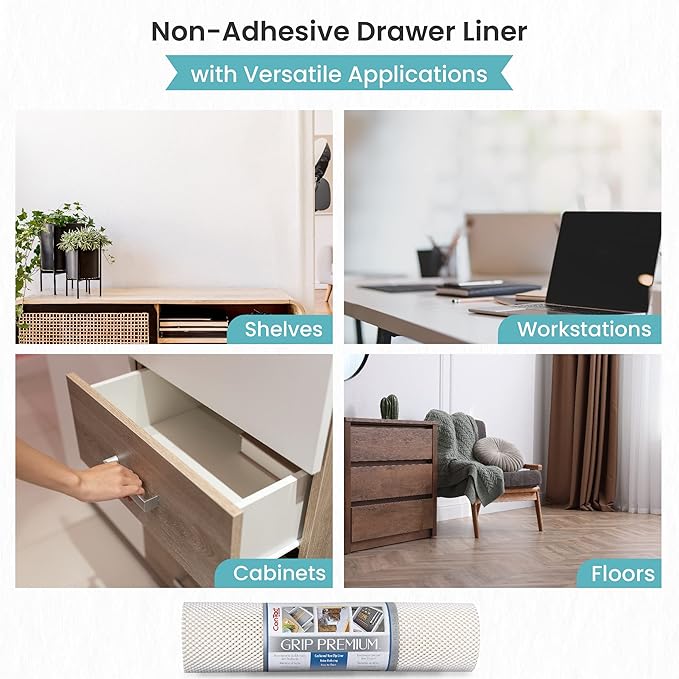 Con-Tact Brand Grip Premium Shelf Liner, Thick and Non-Adhesive Drawer Liner - Image 4