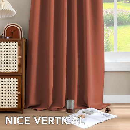 H.VERSAILTEX Blackout Curtains Thermal Insulated Window Treatment Panels Room - Image 8