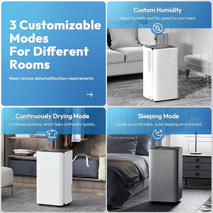 2000 Sq.ft Dehumidifier for Basement, LUKO 30 Pint Dehumidifier - Image 5