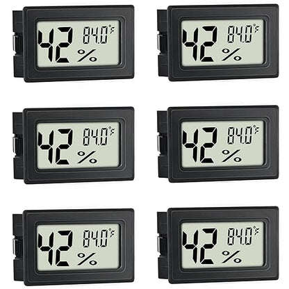 Mini Hygrometer Indoor Humidity Meter Hygrometer Thermometers 6 Pack Humidity by EWPJDK