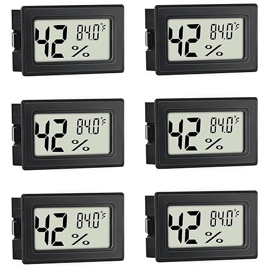 Mini Hygrometer Indoor Humidity Meter Hygrometer Thermometers 6 Pack Humidity by EWPJDK
