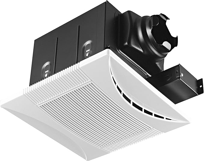 Tech Drive Super-Quiet 70 CFM, 0.3 Sone Bathroom Ventilation and Exhaust Fan by TechDrive