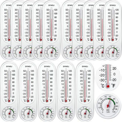 15 Pcs Indoor Outdoor Thermometer Hygrometer by Saysurey