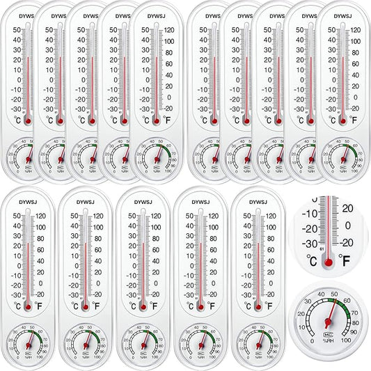15 Pcs Indoor Outdoor Thermometer Hygrometer by Saysurey