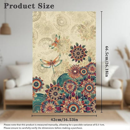 Dragonfly Boho Flower Recliner Headrest Protector Well Fit Sofa Headrest Cover - Image 6