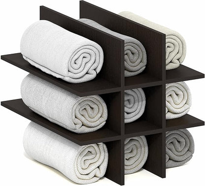 Furinno Cubicle Cube Insert, 9-Compartment Cube Organizer, Geometric Shelf by Furinno-FitsYourSpaceFitsYourBudget
