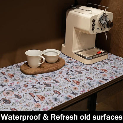 Mushroom 24IN x 10FT Shelf Liners Non Adhesive and Strong Non-Slip Shelf and - Image 9