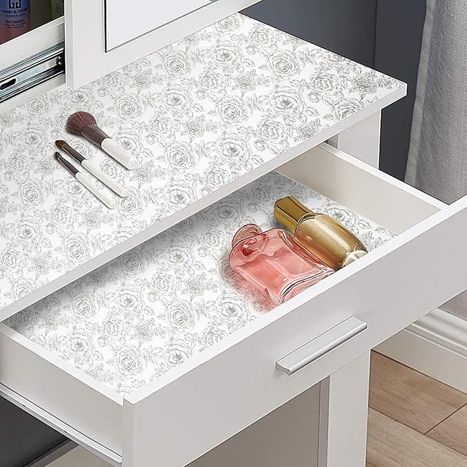 Drawer and Shelf Liner, Non-Slip Kitchen Cabinet Liners Non-Adhesive Thick - Image 9