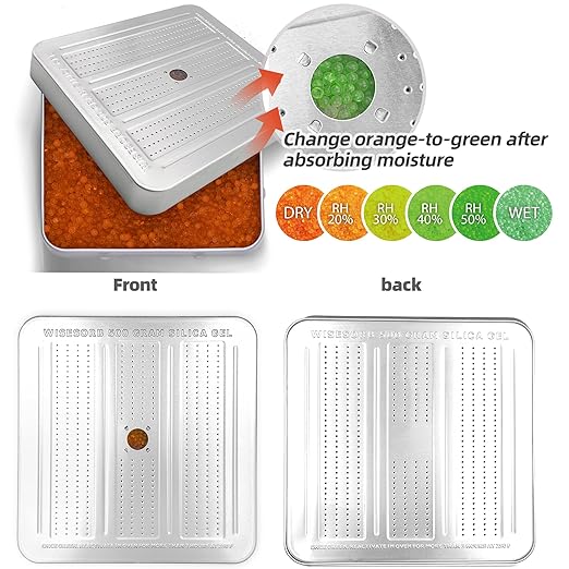 3 Packs 500 Gram Desiccant Canisters, Indicating & Rechargeable Gun Safe - Image 3