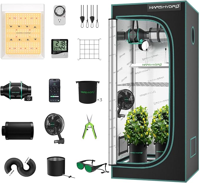MARS HYDRO 2x2 Grow Tent Kit Complete System by MARSHYDRO