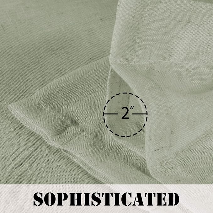 H.VERSAILTEX Sage Curtains 84 Inch Length - Image 3
