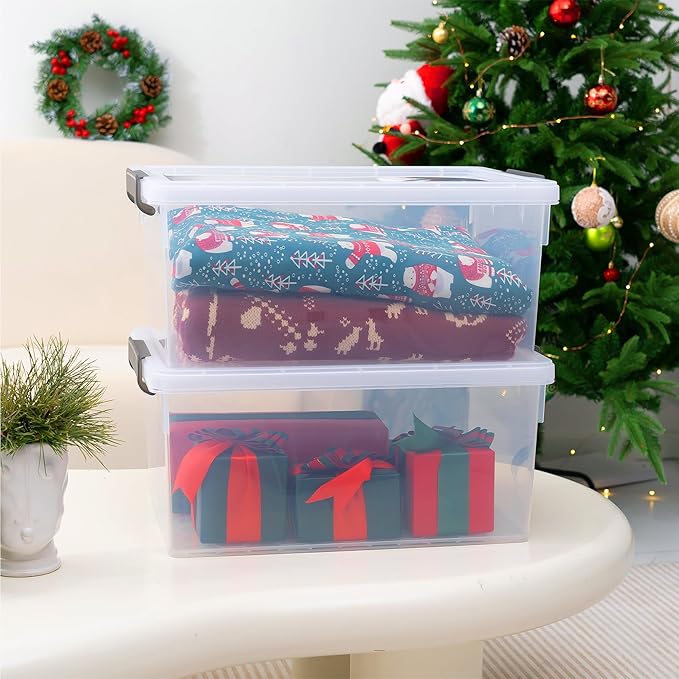 Citylife 22.2 Qt. Plastic Storage Bins - Image 2