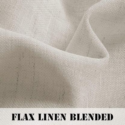 H.VERSAILTEX Natural Effect Extra Long Curtains 108 Inches Made of Linen Mixed - Image 3