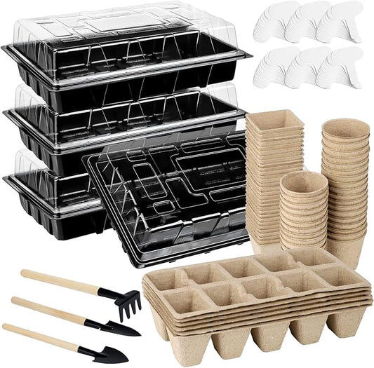 Aodaer 193 Pack Seed Starter Kit Including Seed Starter Tray Peat Pots by Aodaer