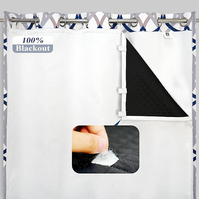 DriftAway Soundproof Thermal Insulated Quilted Curtain Liners by DriftAway