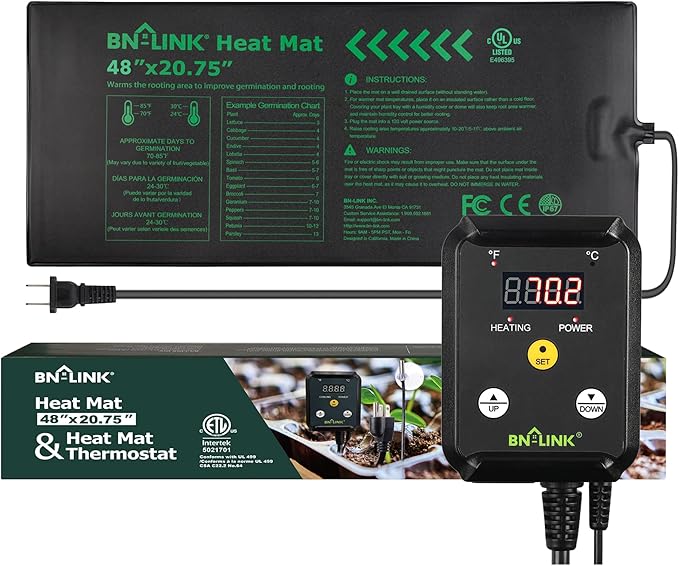 BN-LINK Seedling Heat Mat Heating Pad 48" x 20.75" by BN-LINK