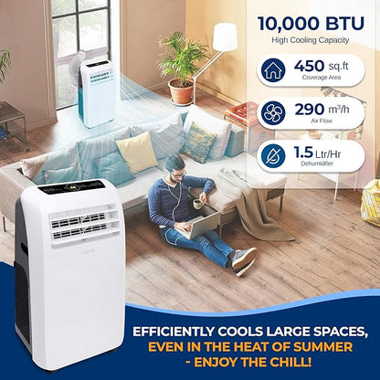 SereneLife Small Air Conditioner Portable 10, 000 BTU - Image 2