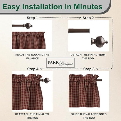Park Designs Farmhouse Kitchen Valances - Image 4