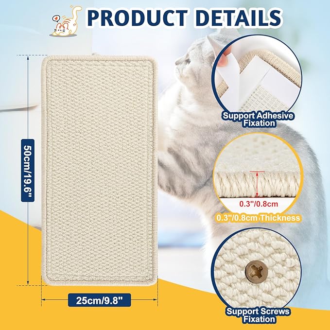 ENONCI​ Corner Cat Scratcher Wall Mounted - Image 6