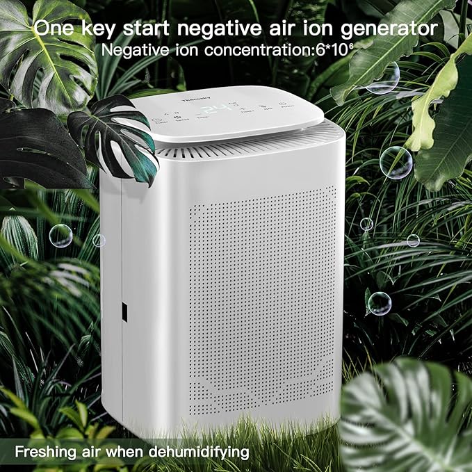 Dehumidifier and Air Purifier Combo, HEPA H13 Filter and Negative Air Ion - Image 4
