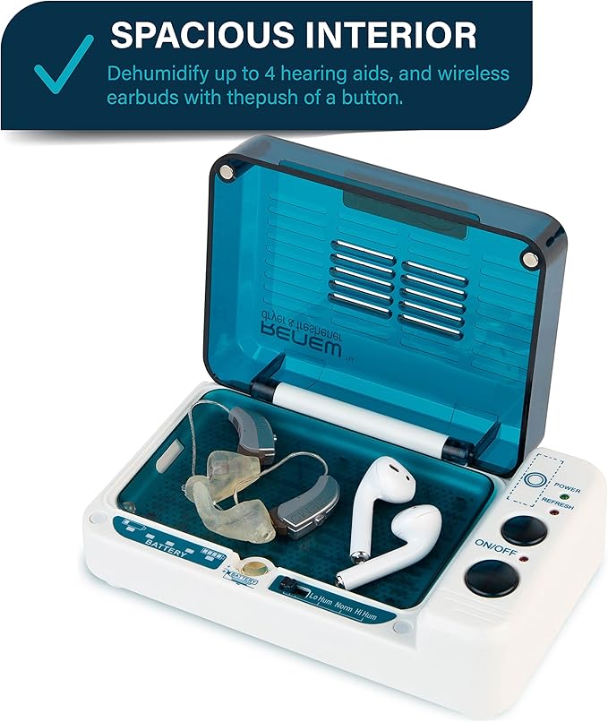 Hearing Aid Dryer Dehumidifier – Cochlear Implant & Hearing Aid Cleaner Removes - Image 3