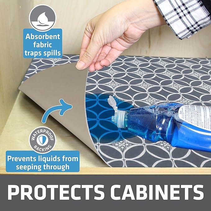 Drymate Premium XL Under Sink Mat, Waterproof Cabinet Protection Mats - Image 2