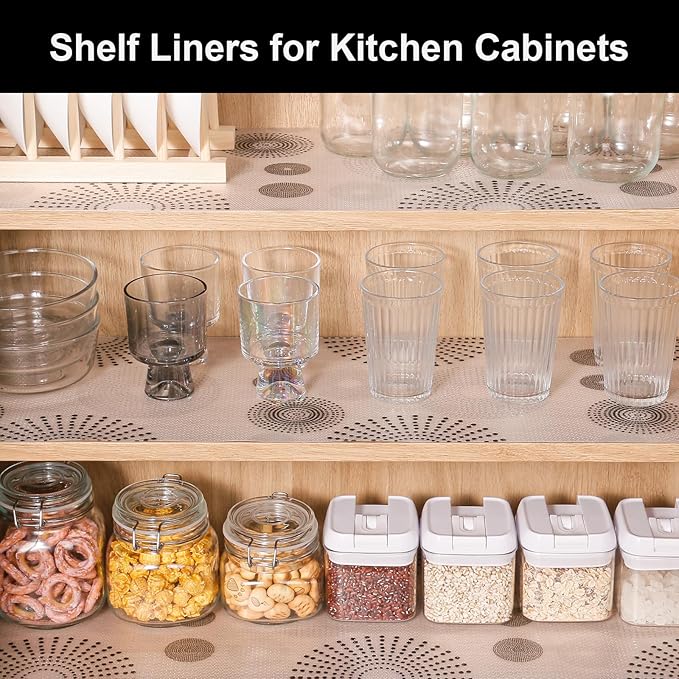Cooyes Shelf and Drawer Liner for Kitchen Cabinets – Non-Adhesive, Waterproof - Image 2