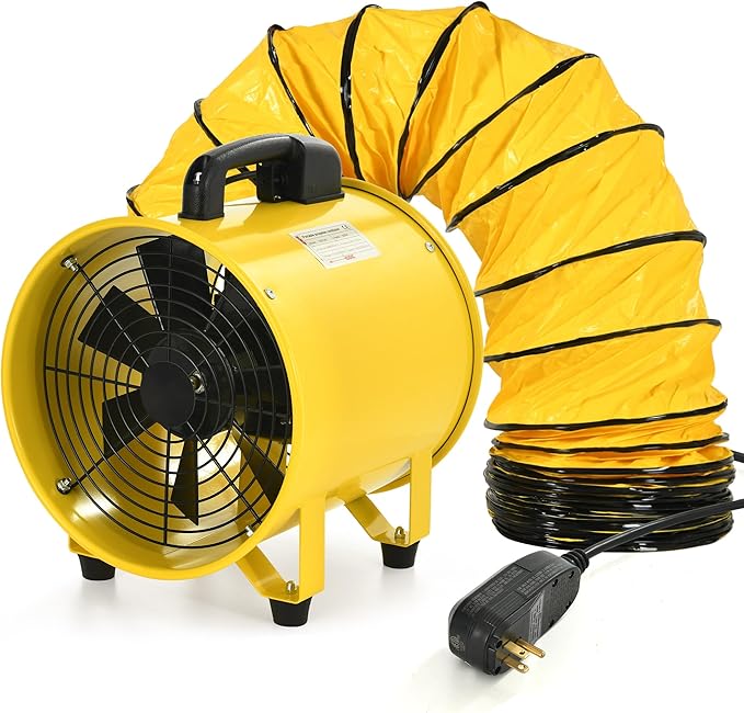 YITAHOME Utility Blower Fan 12 Inch, Two Speed Portable Exhaust Fan, Extractor by YITAHOME