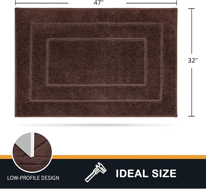PURRUGS Dirt Trapping Door Mat 32" x 47", Non-Slip/Skid Machine Washable - Image 2
