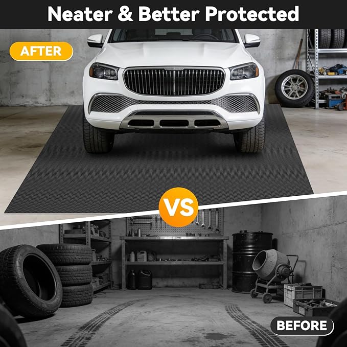 8x25 FT Garage Floor Mat, 2.8mm Thickened Flooring Roll - Image 4