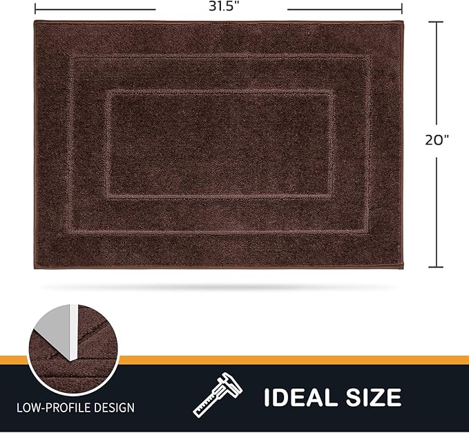 PURRUGS Dirt Trapping Door Mat 20" x 31.5", Non-Slip/Skid Machine Washable - Image 2