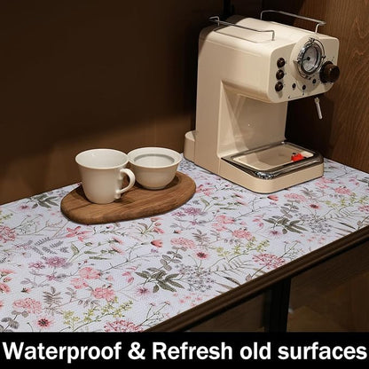 Leaf Floral Shelf Liners Non Adhesive and Strong Non-Slip Shelf and Drawer - Image 9