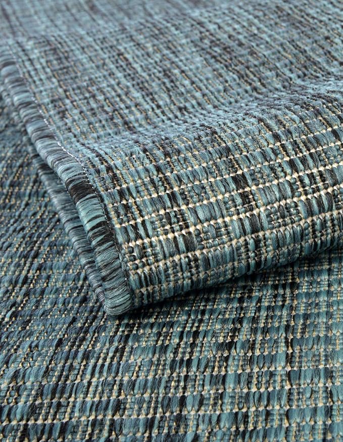 Unique Loom Outdoor Solid Collection Area Rug - Image 6